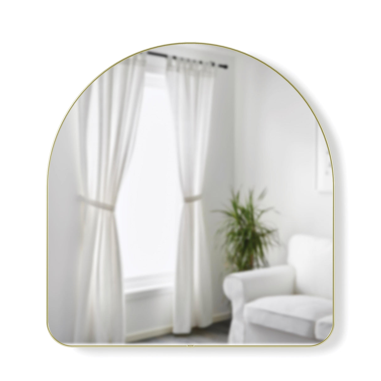 Hubba Arched Wall Mirror - Brass