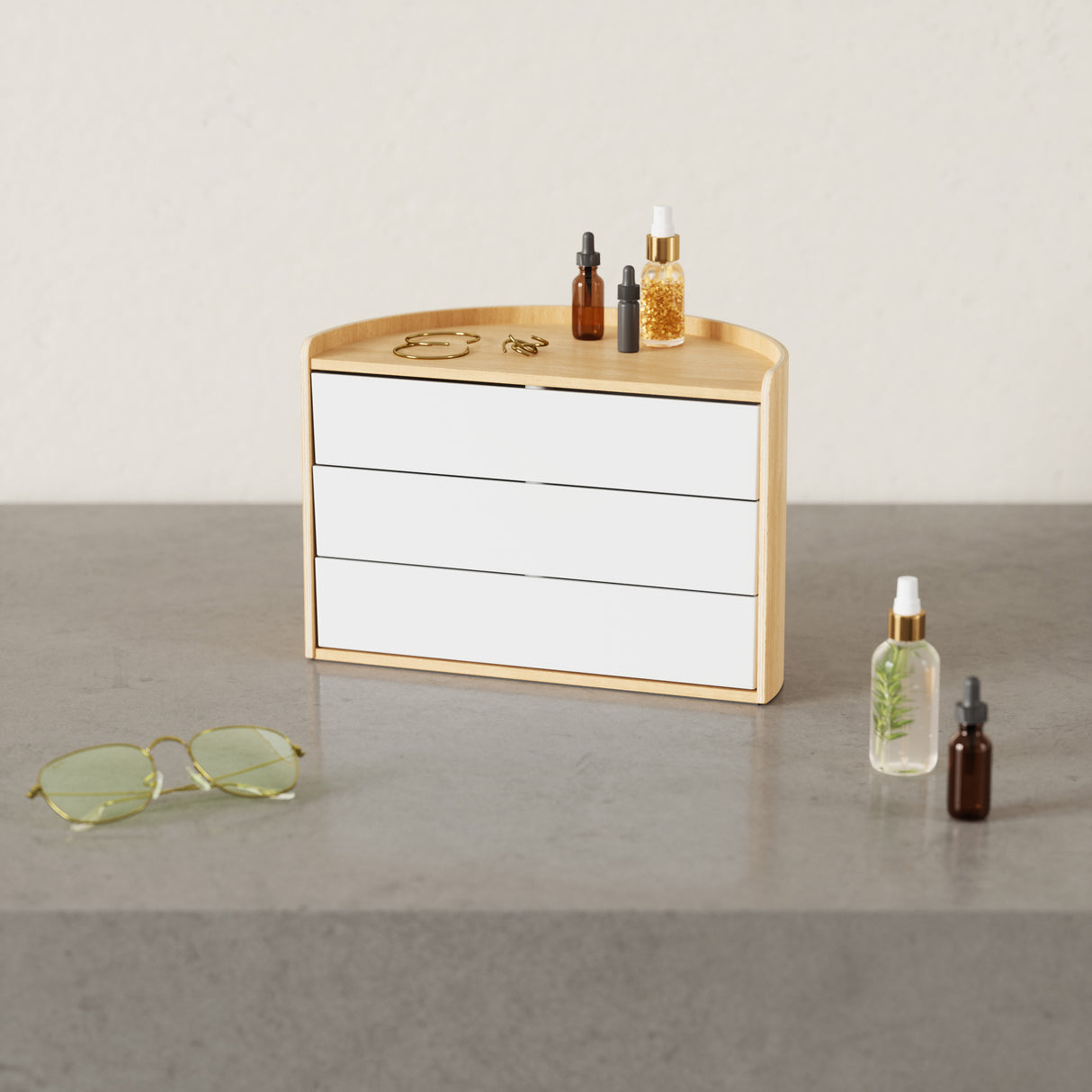 Moona Storage Box - White/Natural