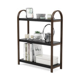 Bellwood Freestanding Shelf 3 Tier - Black/Walnut