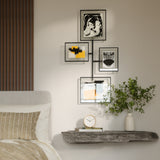 Flute Wall Gallery Frame Set of 4 - Black