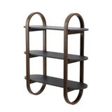 Bellwood Wall Shelf - Black/Walnut