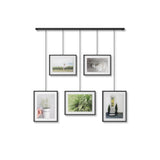 Exhibit Wall Picture Frame Display, Set of 5 - Black