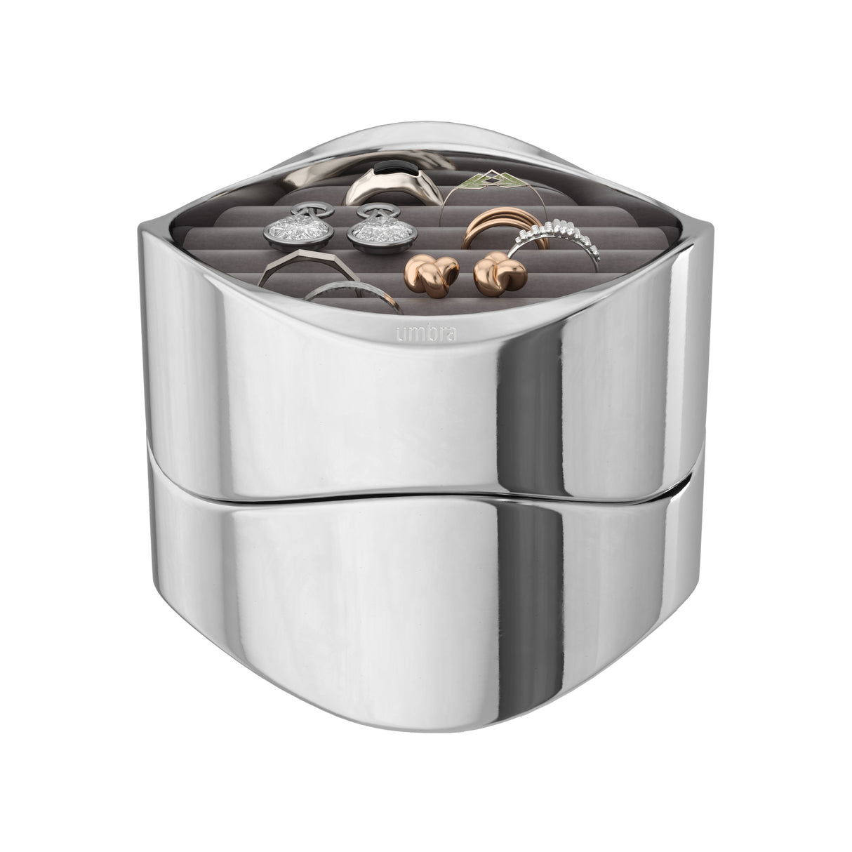 Wavy Jewellery Organiser - Chrome